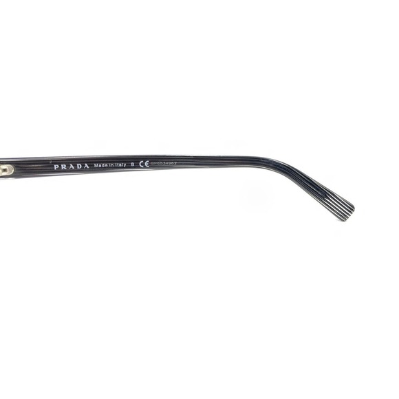 Prada VPR 07E 6AW-1O1 Black Gray Eyeglasses Frames 52-14 140 Italy Designer - Picture 9 of 12